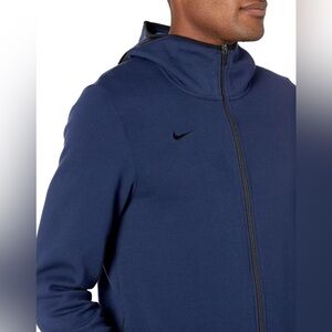 Nike Men’s Dri-Fit Zip Hoodie - Navy Blue - Men’s XL